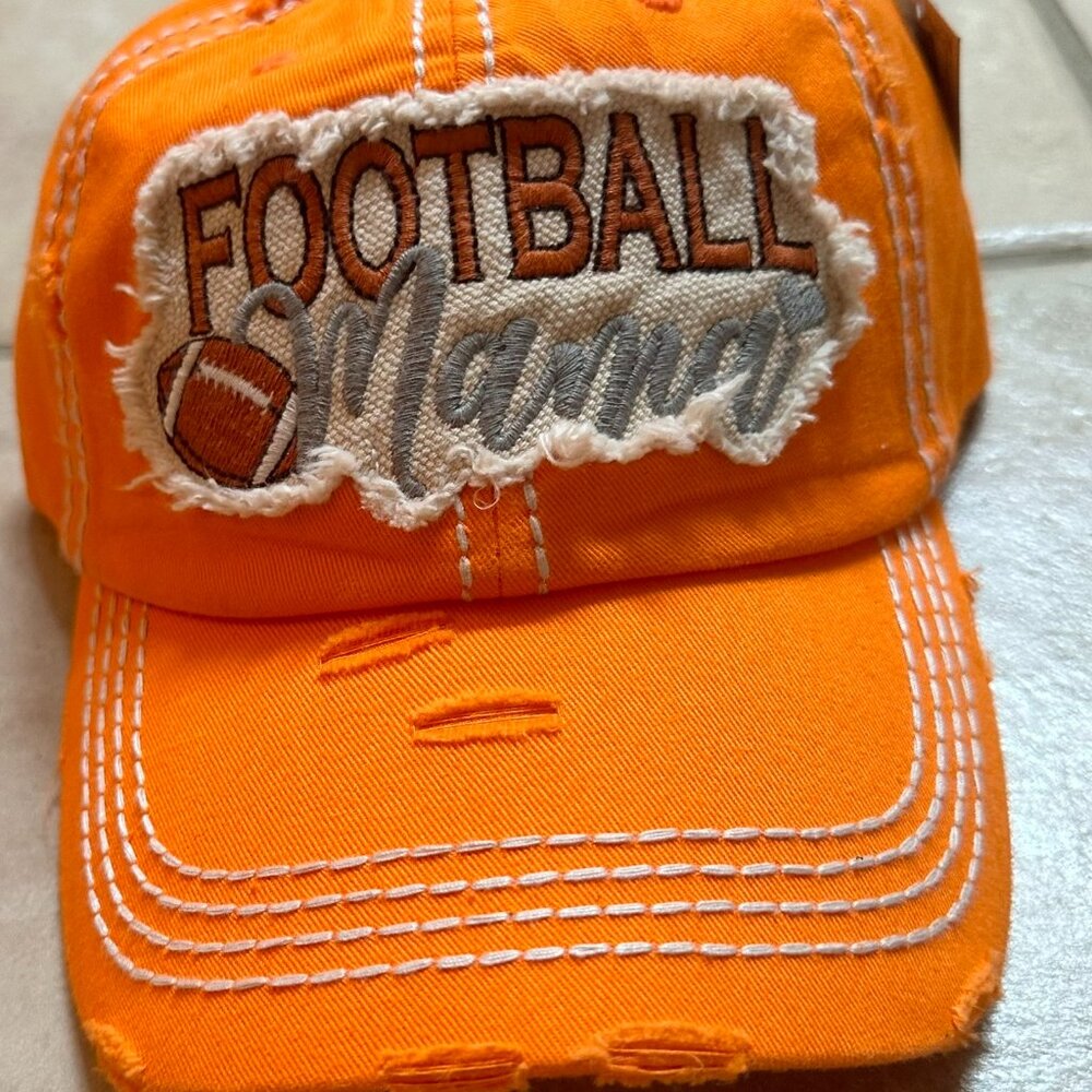 NWT
KBETHOS Distressed Orange Football Mama Baseball Cap adjustable closure